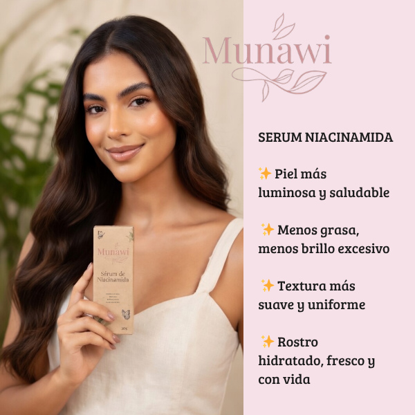 Serum Niacinamida ✨Hialurónico, Aloe Vera y Agua de Hamamelis 30 g.